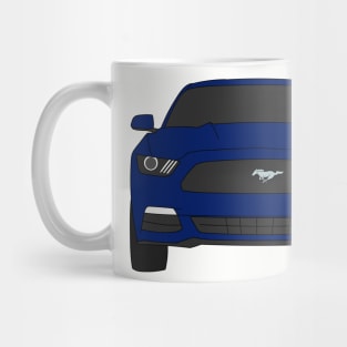 Ford Mustang Front End Deep Impact Blue Mug